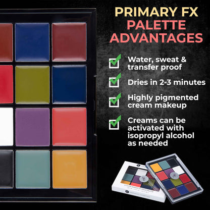 Quick Drying Primary FX Cream Makeup Palette