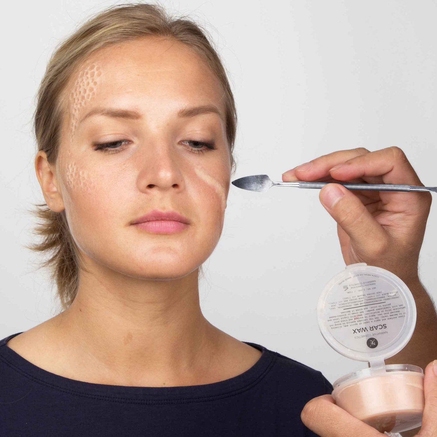 Scar Wax with Double-Ended Spatula, Moldable Wax for Realistic Cuts and Injuries