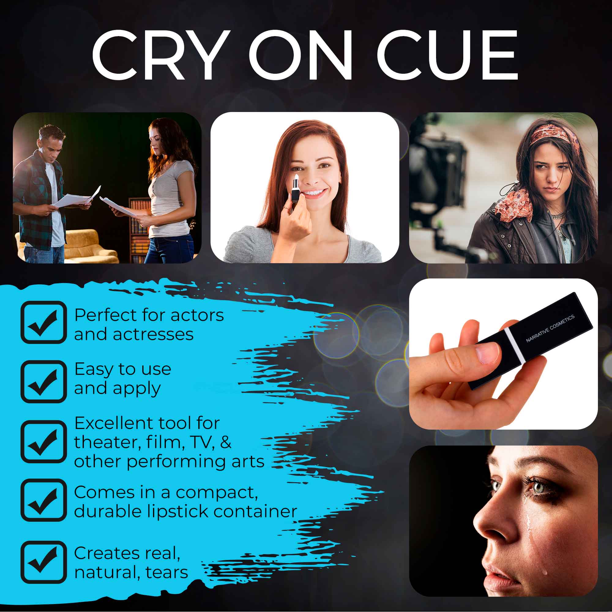 How Makeup Artists Help Actors Cry