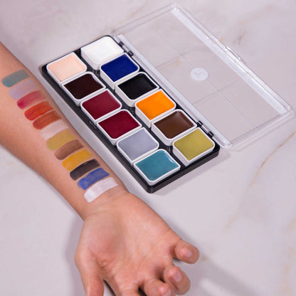 12-Color Zombie Alcohol-Activated Professional SFX Makeup Palette