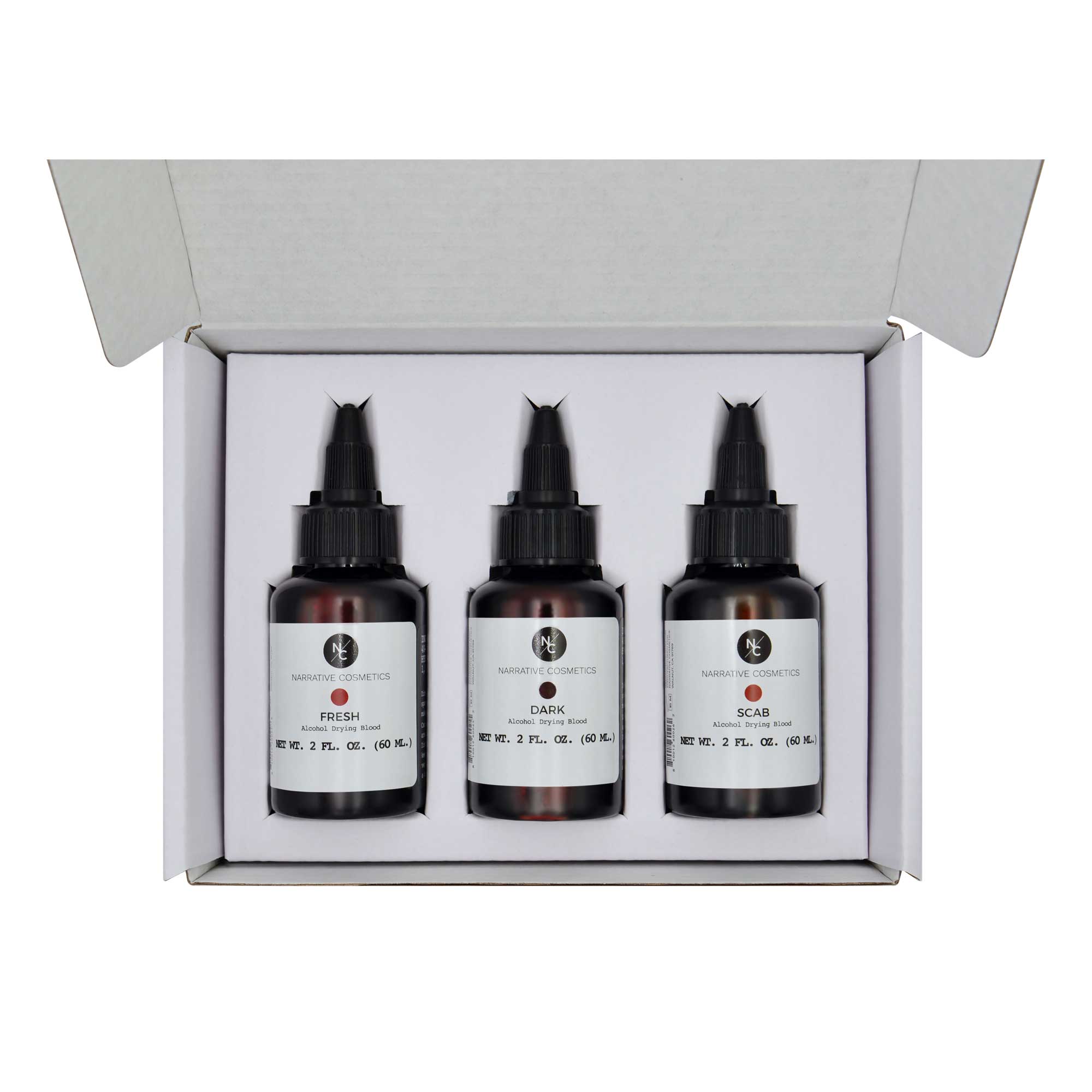 Alcohol Drying Blood three-bottle kit box