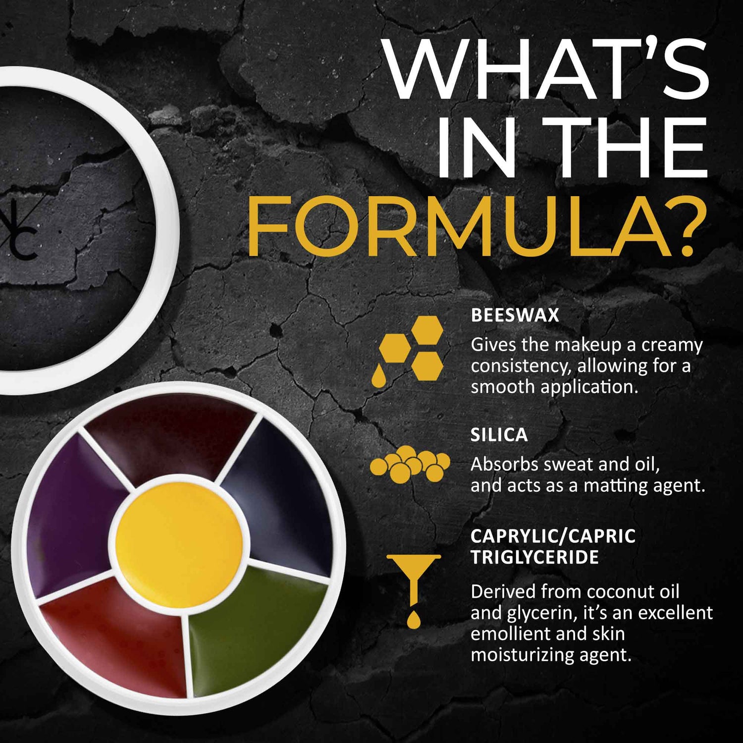 6 Color Bruise Wheel Professional SFX Cream Makeup