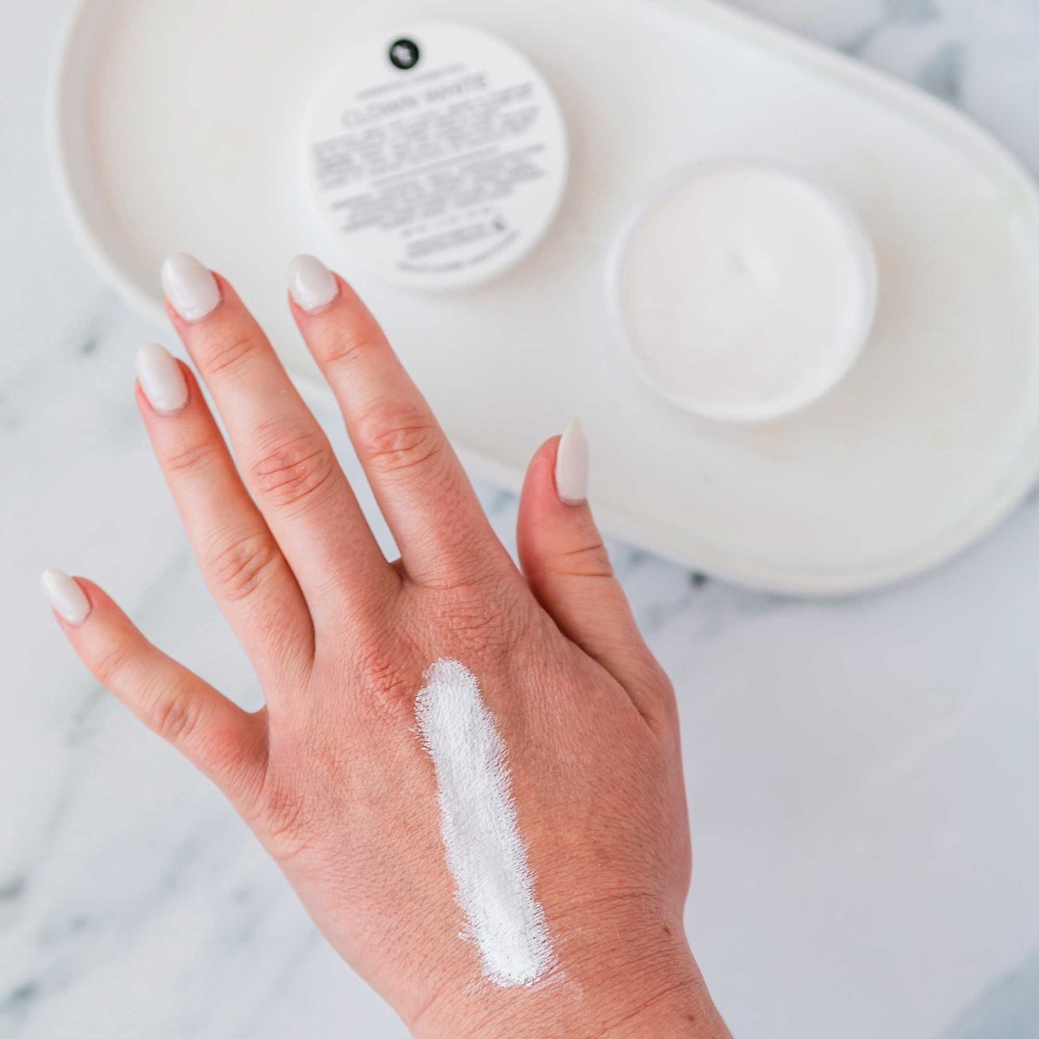 Quick Drying Clown White Cream Makeup