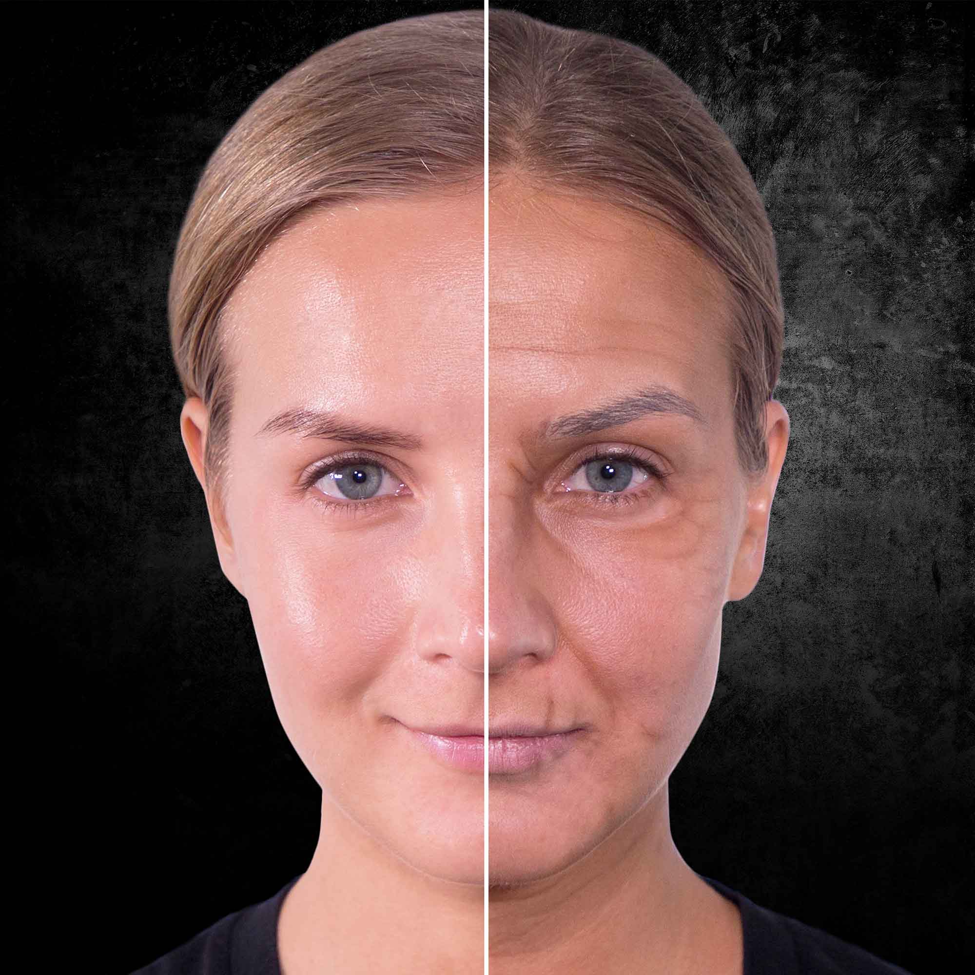 Before and after complexion alcohol palette coverage