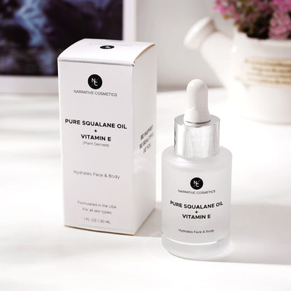 Squalane Oil Enriched with Vitamin E 1 Fl Oz (30ml)