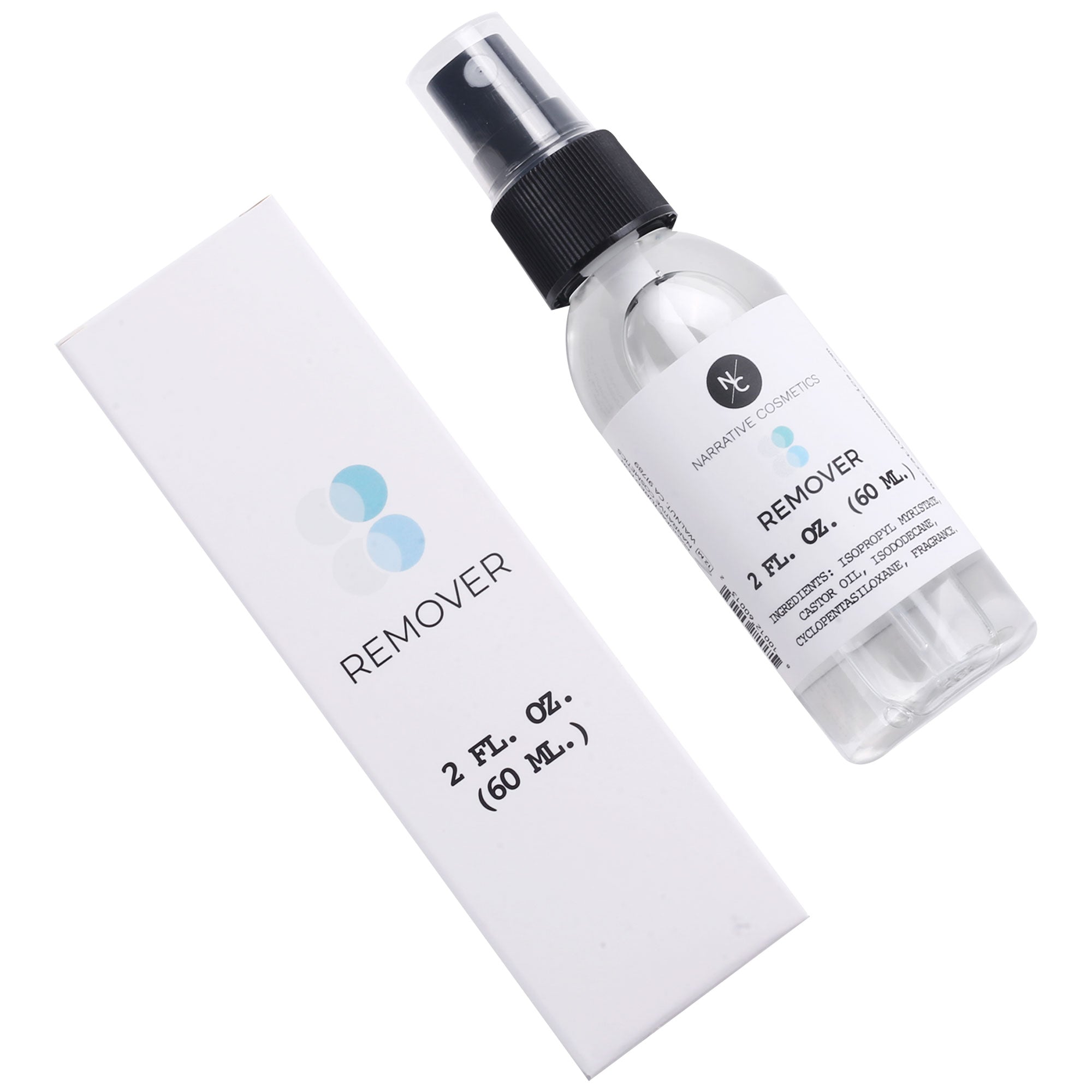 Alcohol Free Makeup Remover for Alcohol Activated Makeup - 2 Fl Oz (60 ml)