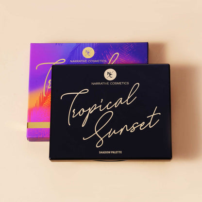 Talc Free 12 Color Tropical Sunset Eyeshadow Palette