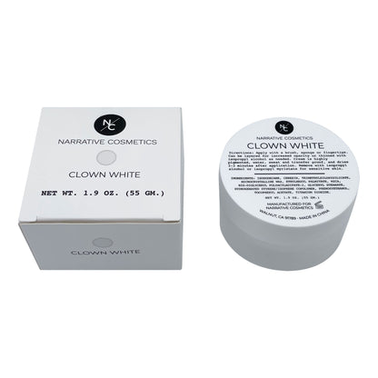 Quick Drying Clown White Cream Makeup